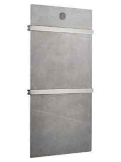 Полотенцесушитель электрический Wonzon & Woghand Stuttgart WW-A502-GM 42x80 см с каменной плитой серый мрамор/тёмный графит